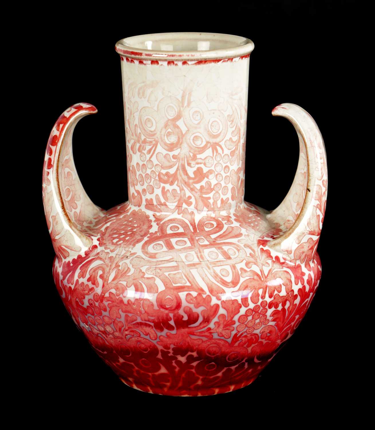 A LATE 19TH CENTURY CLEMENT MASSIER POTTERY LUSTRE VASE