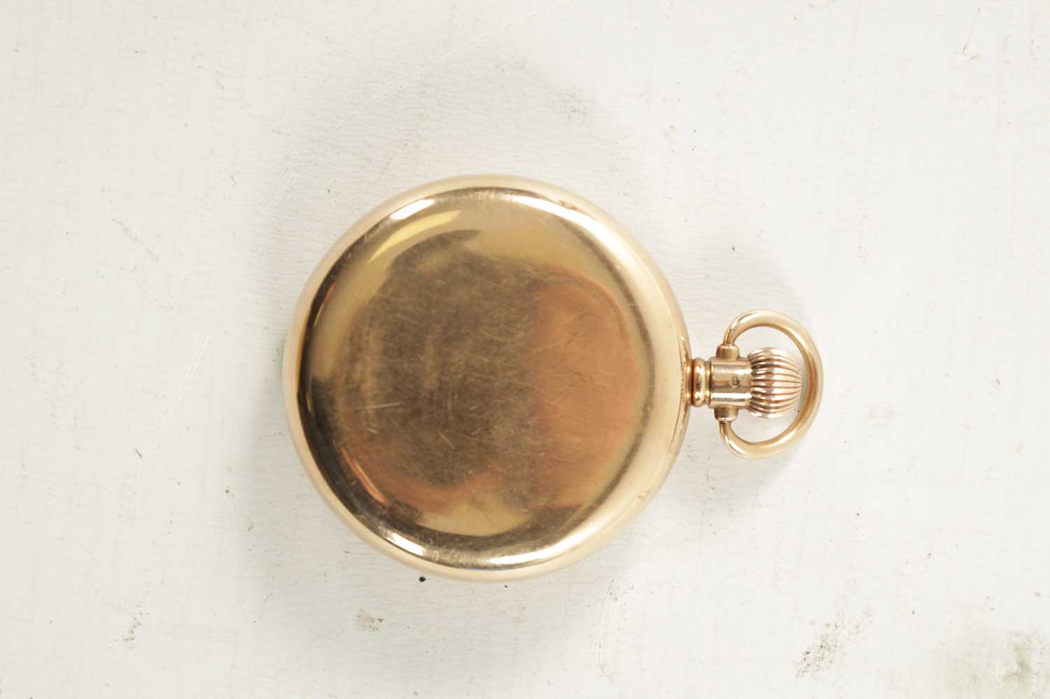 AN EARLY 20TH CENTURY LIMIT 9CT GOLD OPEN-FACED POCKET WATCH - Image 4 of 5