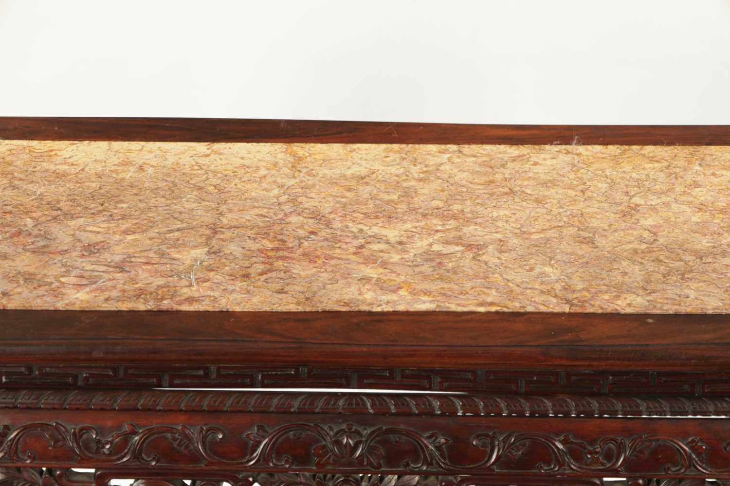 A 19TH CENTURY CHINESE HARDWOOD ALTAR TABLE - Image 9 of 10