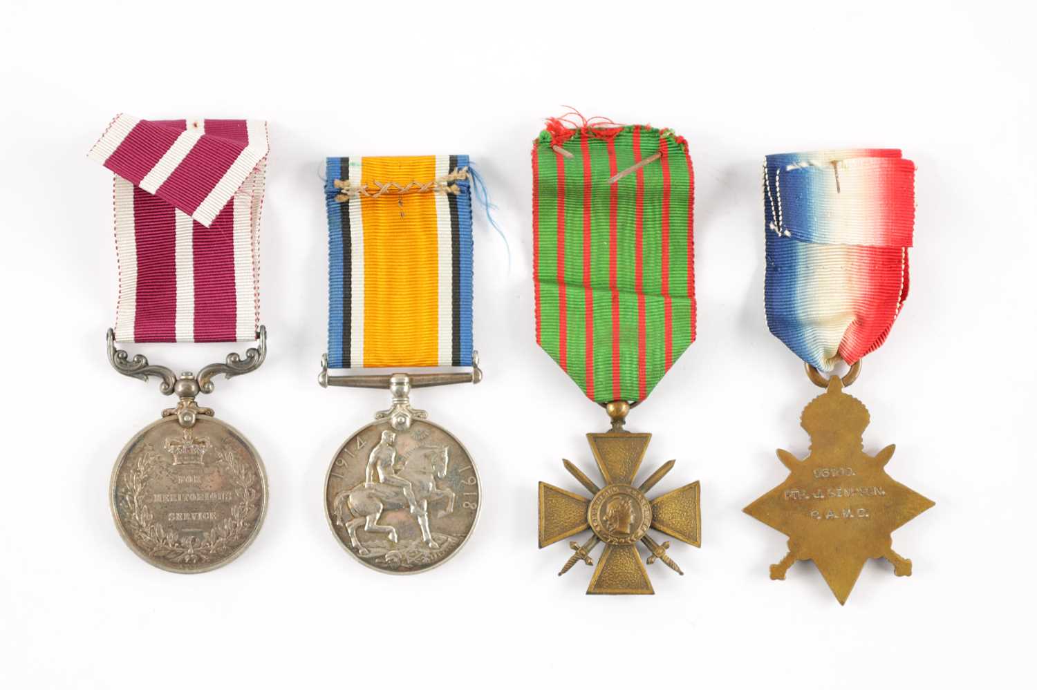 A GROUP OF FOUR WW1 MEDALS - Image 4 of 6