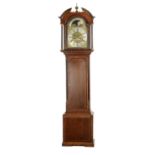 THOMAS RADFORD, LEEDS. A GEORGE III OAK AND POLLARD OAK EIGHT DAY LONGCASE CLOCK