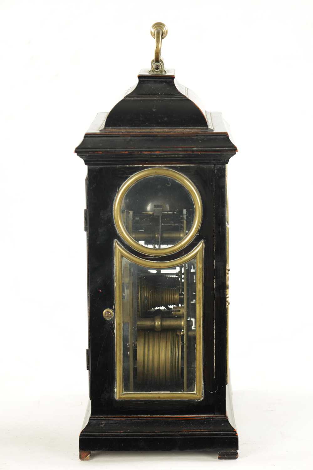 JOHN ELLICOTT, LONDON. A GEORGE II PULL QUARTER REPEATING VERGE BRACKET CLOCK - Image 9 of 10