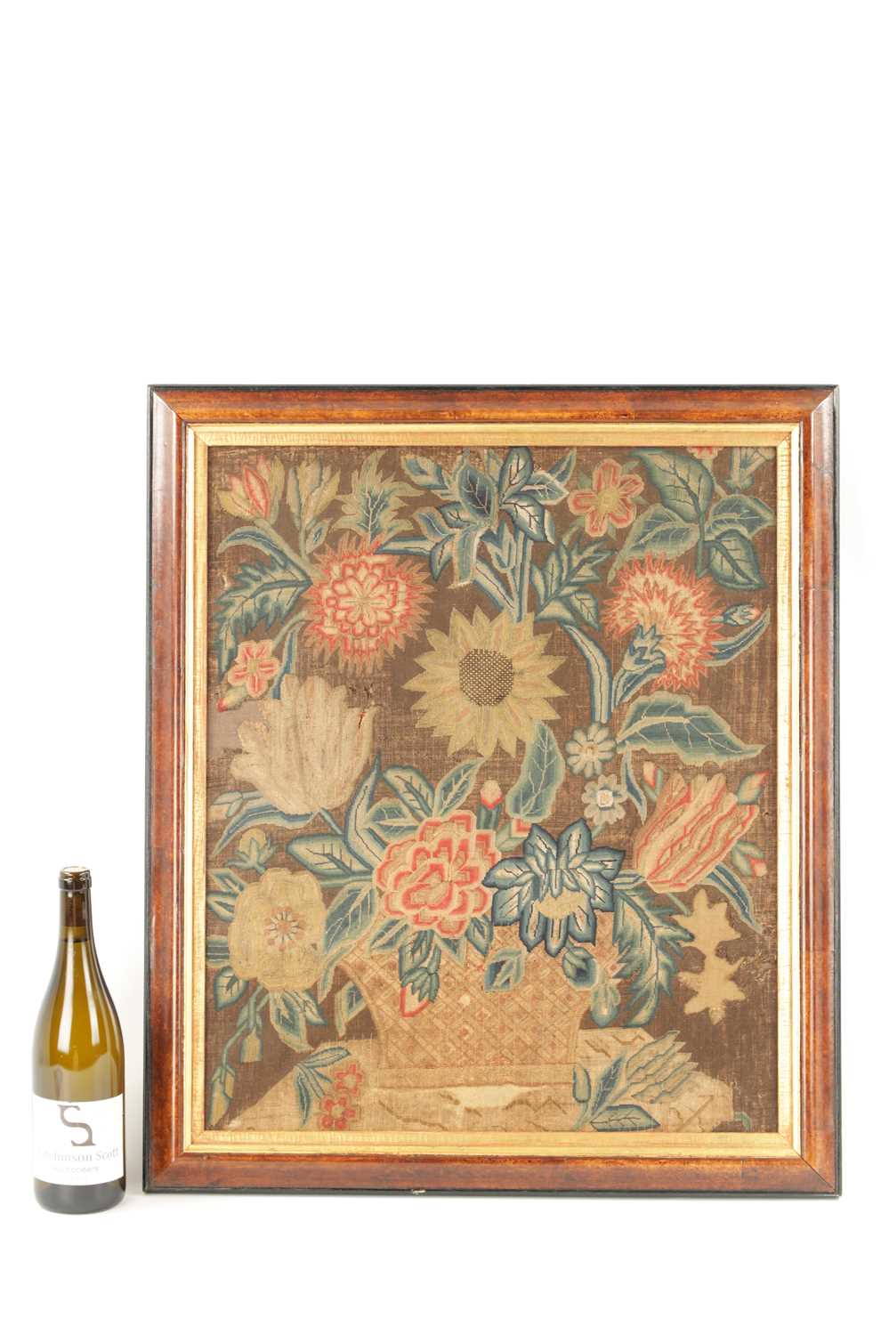 AN 18TH CENTURY FRAMED NEEDLEWORK PICTURE - Image 2 of 14