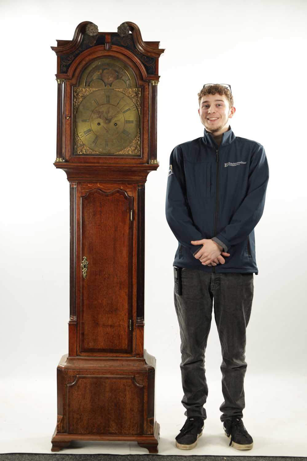 JASON GREEN, NANTWICH. A GEORGE III EIGHT-DAY LONGCASE CLOCK OF SMALL PROPORTIONS - Image 2 of 7