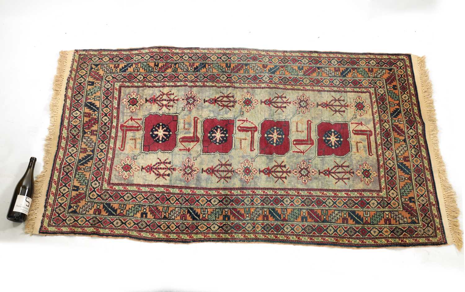 AN ANTIQUE AFGHAN / EASTERN RUG - Image 2 of 6