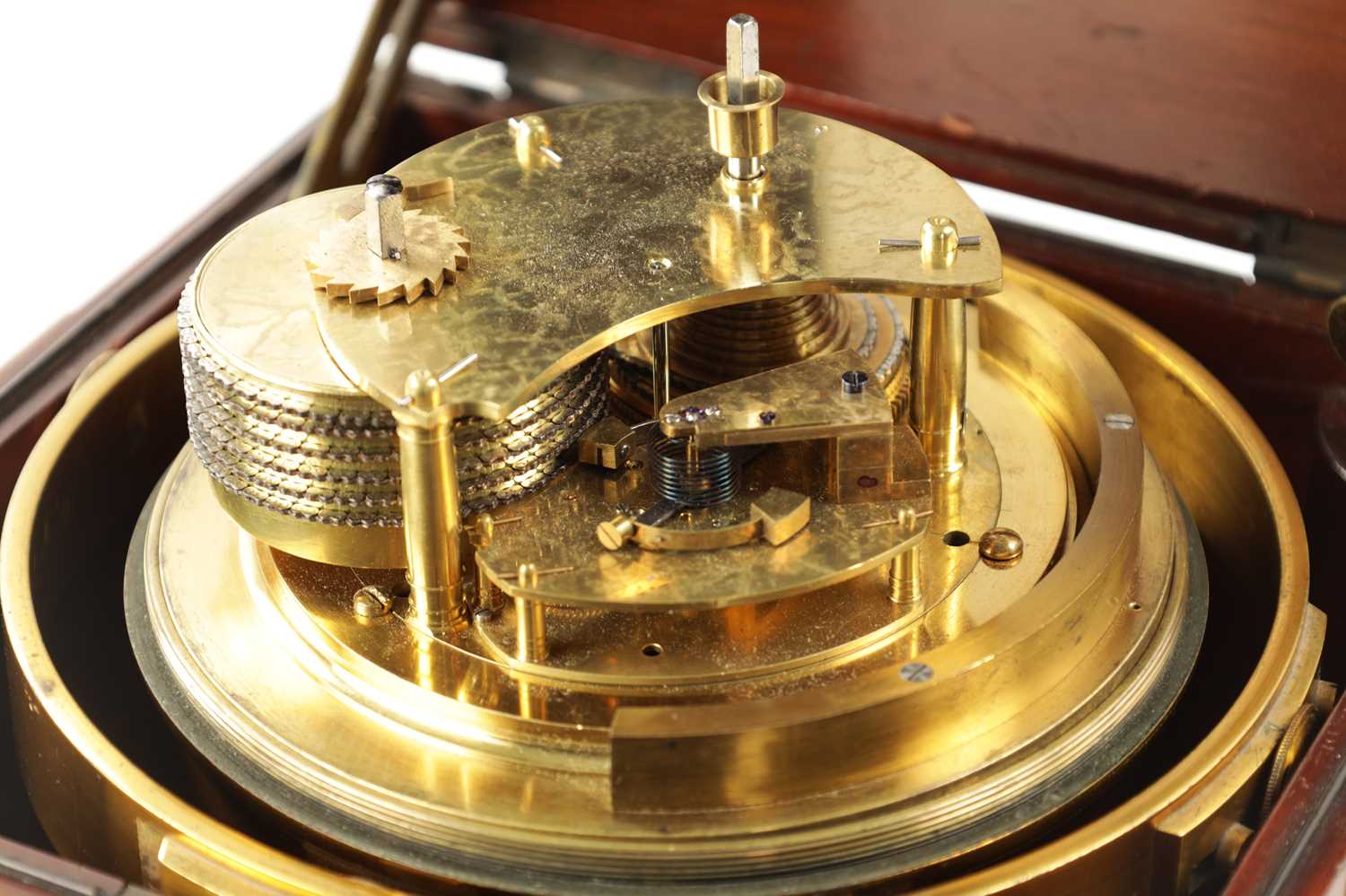 PERCY EDWARDS LTD, LONDON. A LARGE 19TH CENTURY EIGHT DAY MARINE CHRONOMETER - Image 7 of 9