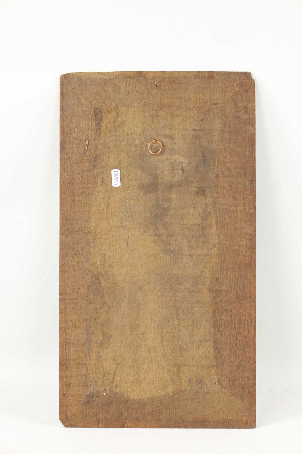 A 17TH CENTURY PAINTED OAK PANEL - Image 5 of 5