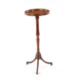 A RARE 18TH CENTURY FRUITWOOD AND BURR WOOD TOP WINE TABLE