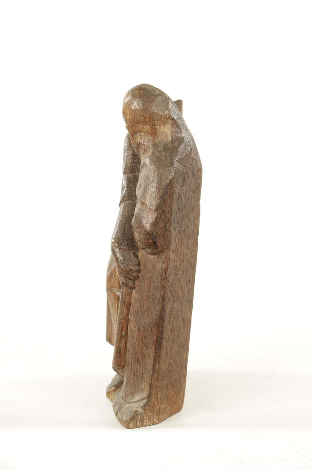 A 17TH CENTURY CARVED OAK FIGURAL SCULPTURE 'THE MURDER OF THOMAS BECKETT' - Image 6 of 6