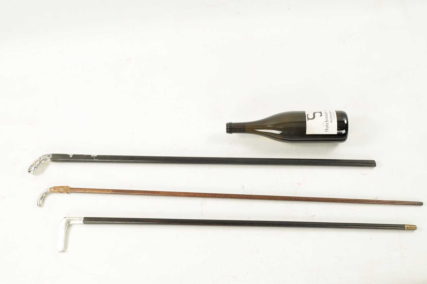 OF GOLFING INTEREST, A COLLECTION OF THREE 19TH CENTURY SILVER TOPPED WALKING STICKS - Image 9 of 9