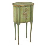 A SMALL FRENCH LATE 18TH CENTURY BEDSIDE TABLE