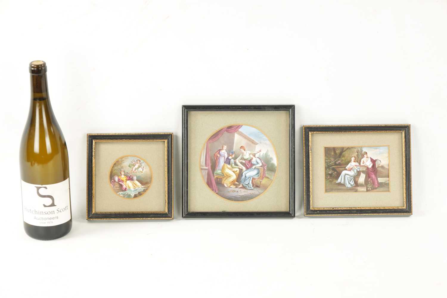 A SET OF THREE FINE 19TH CENTURY LIMOGES ENAMEL PANELS - Bild 2 aus 7