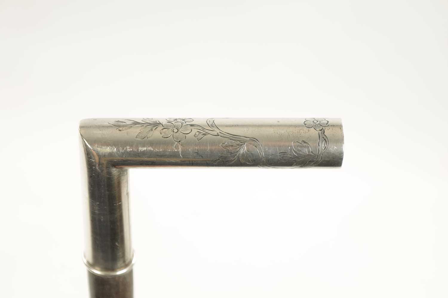A COLLECTION OF THREE LATE 19TH CENTURY SILVER TOPPED WALKING STICKS - Image 3 of 5