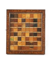 A RARE 19TH CENTURY TUNBRIDGE WARE SPECIMEN TIMBER CABINET