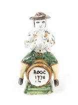 AN 18TH / 19TH CENTURY DELFT POLYCHROME FIGURE