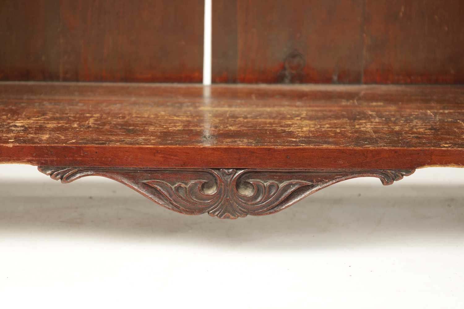 A SMALL REGENCY SIMULATED MAHOGANY STEPPED OPEN BOOKCASE - Image 6 of 11