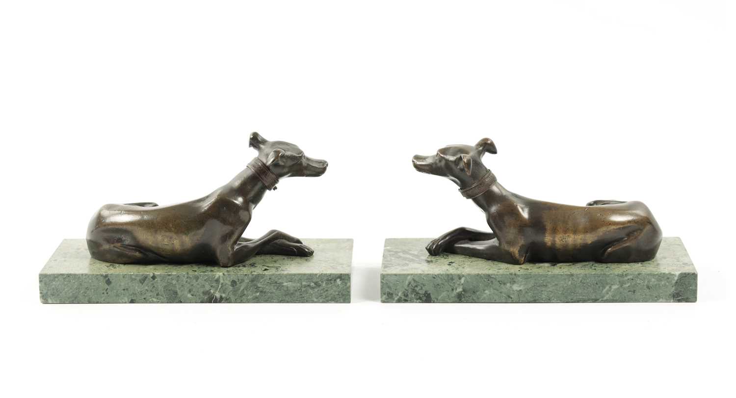 A PAIR OF FRENCH 19TH CENTURY PATINATED BRONZE SCULPTURES - Image 6 of 9