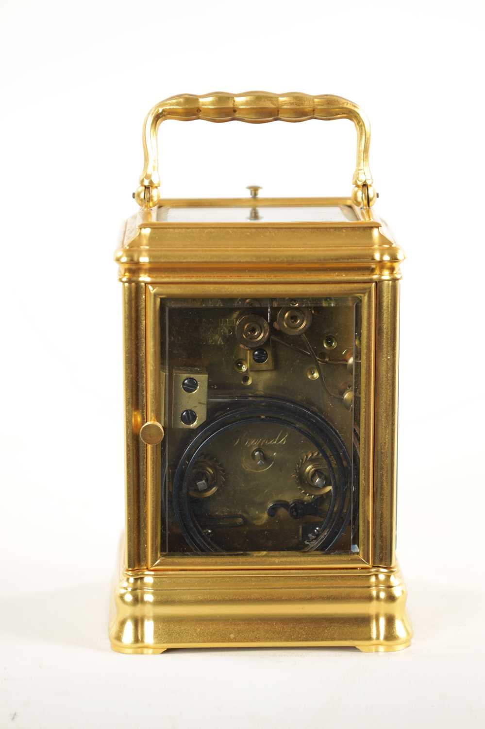 A LATE 19TH CENTURY FRENCH GORGE-CASED QUARTER CHIMING/REPEATING CARRIAGE CLOCK - Image 5 of 9