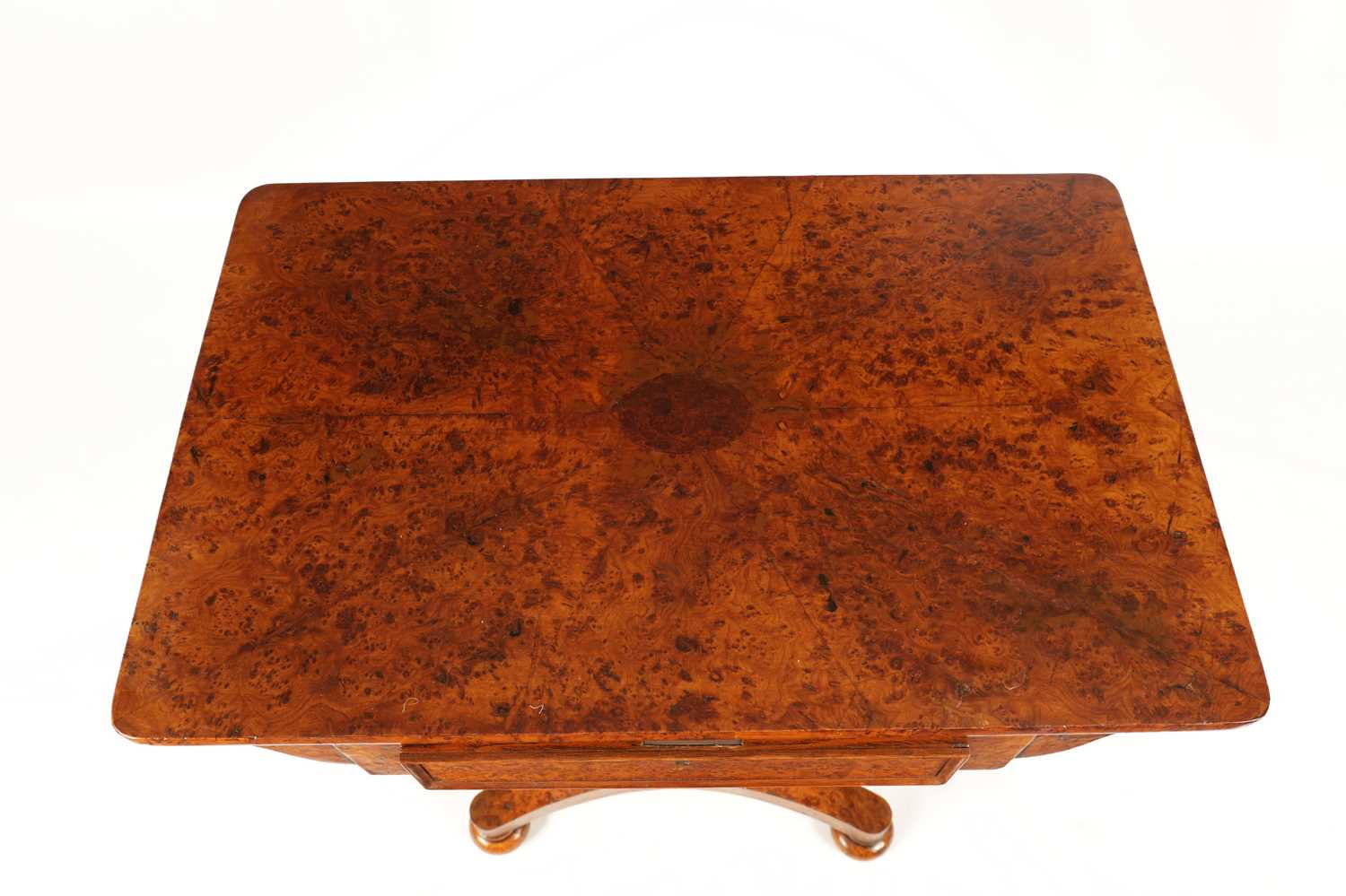 A REGENCY BURR ELM WORKBOX - Image 3 of 8