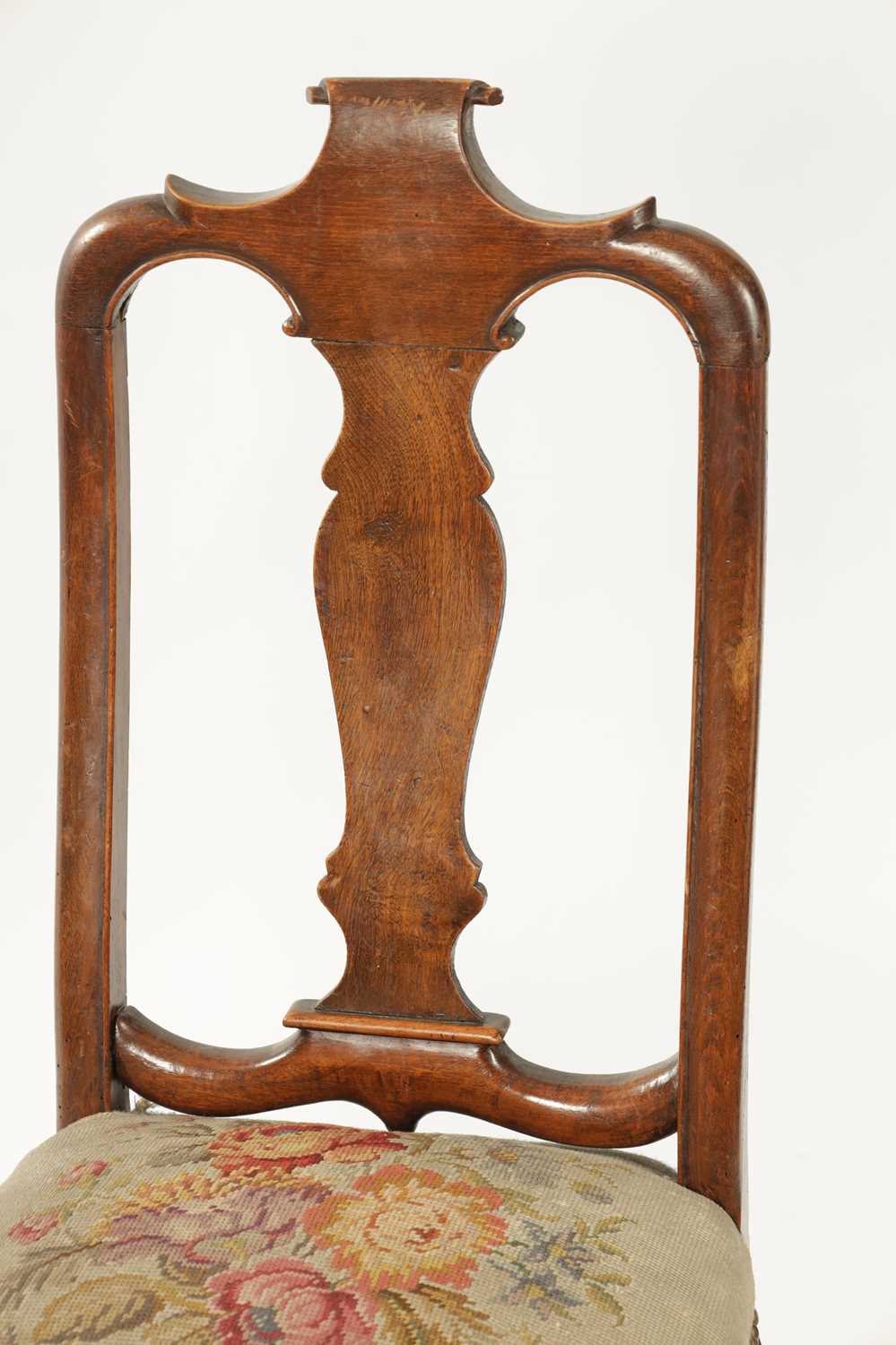 A MATCHED PAIR OF GEORGE I WALNUT SIDE CHAIRS OF SMALL SIZE - Image 4 of 10
