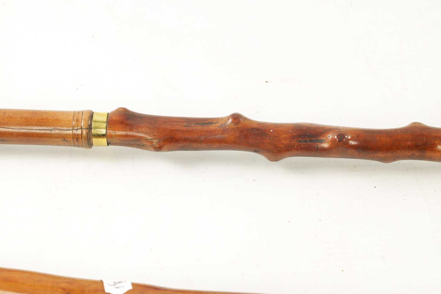 TWO LATE 19TH CENTURY FOLK ART CARVED WALKING CANES - Image 6 of 7