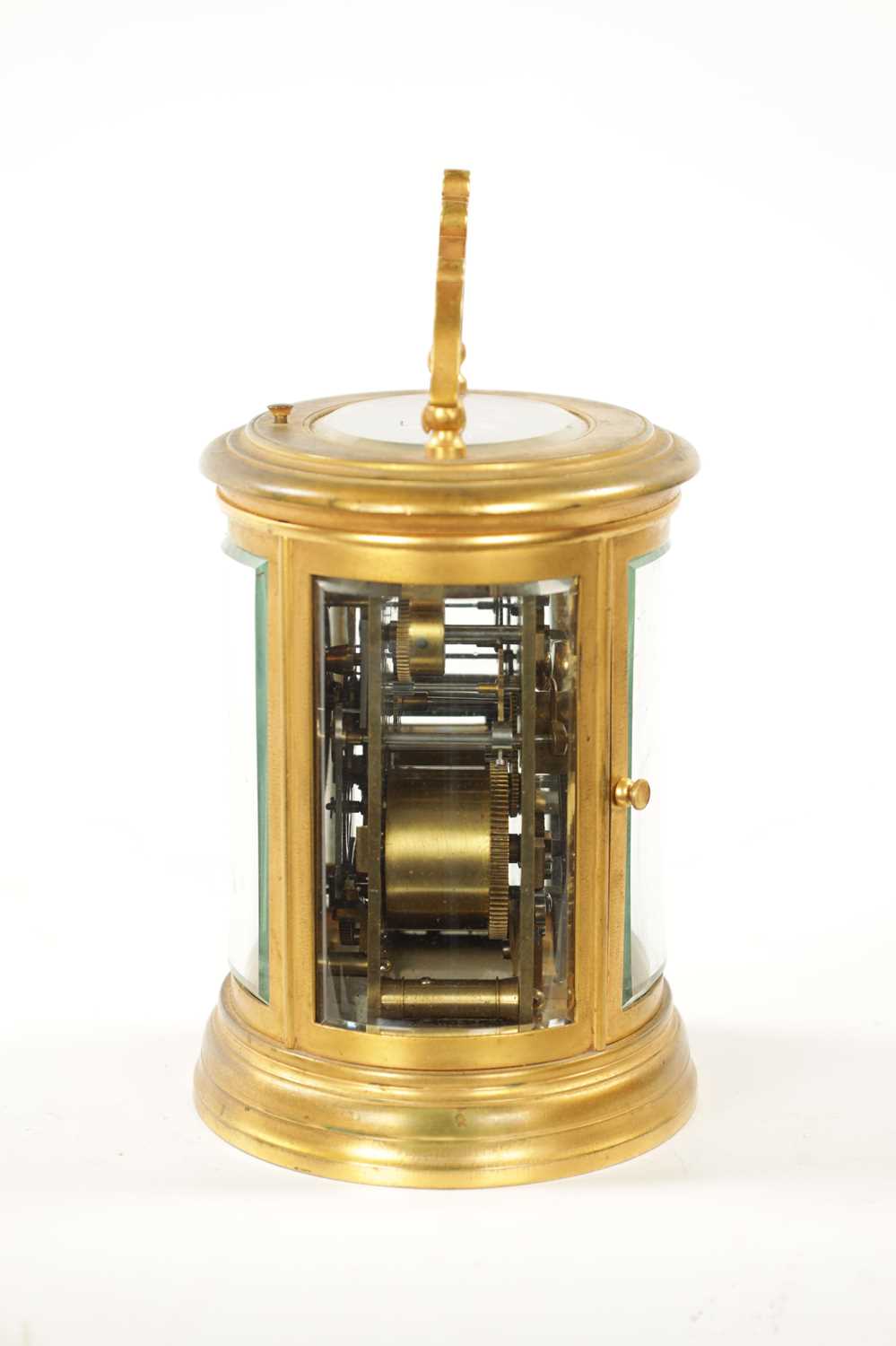 RICHARD ET CIE, PARIS. A LARGE LATE 19TH CENTURY FRENCH OVAL REPEATING CARRIAGE CLOCK - Image 5 of 9