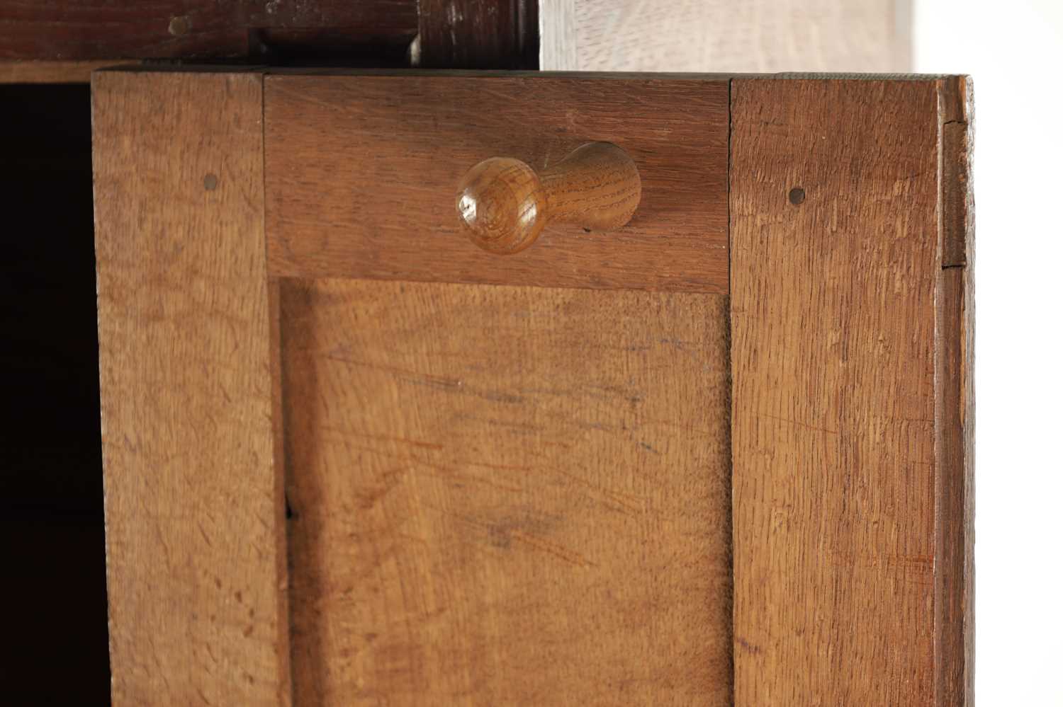 A SMALL EARLY 18TH CENTURY OAK PANELLED CUPBOARD - Image 6 of 15