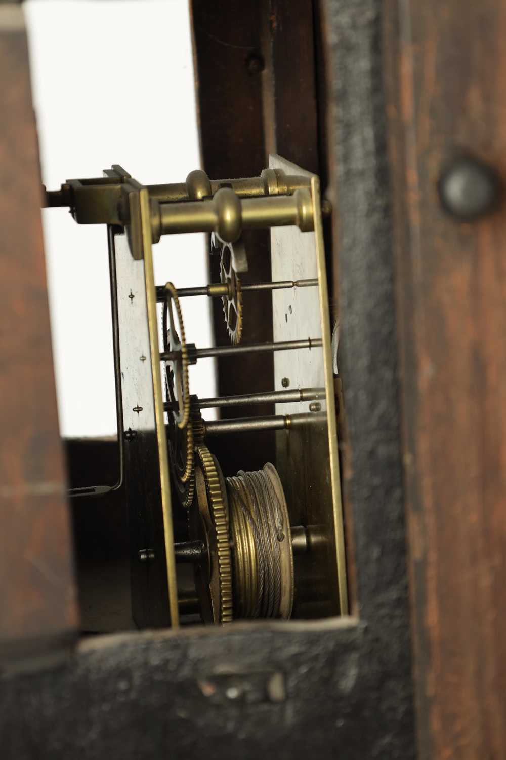 COWLEY, OXFORD STREET. A GEORGE III LACQUERED CHINOISERIE TAVERN CLOCK - Image 7 of 10