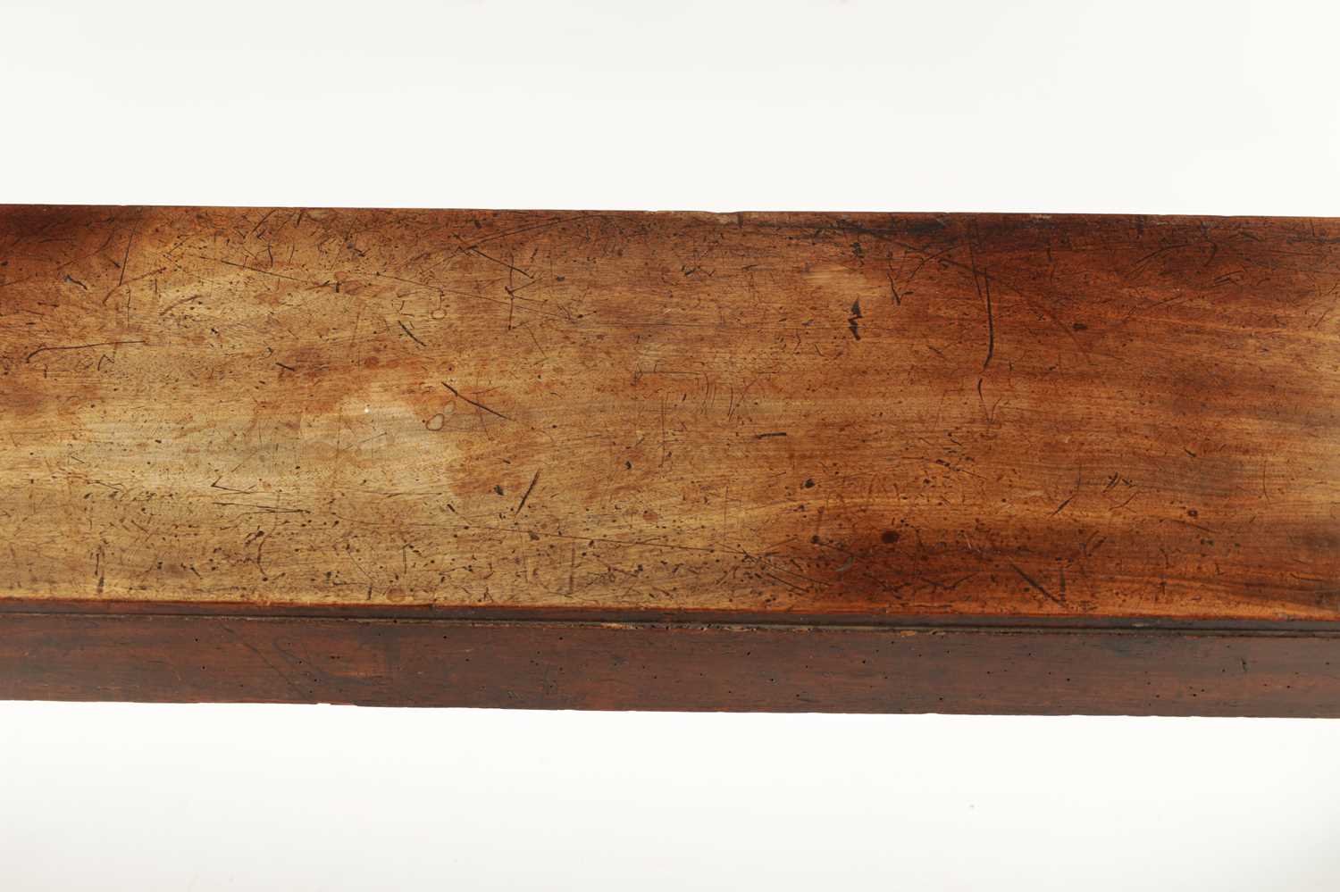 A WILLIAM IV MAHOGANY HALL BENCH OF LARGE SIZE - Image 6 of 10