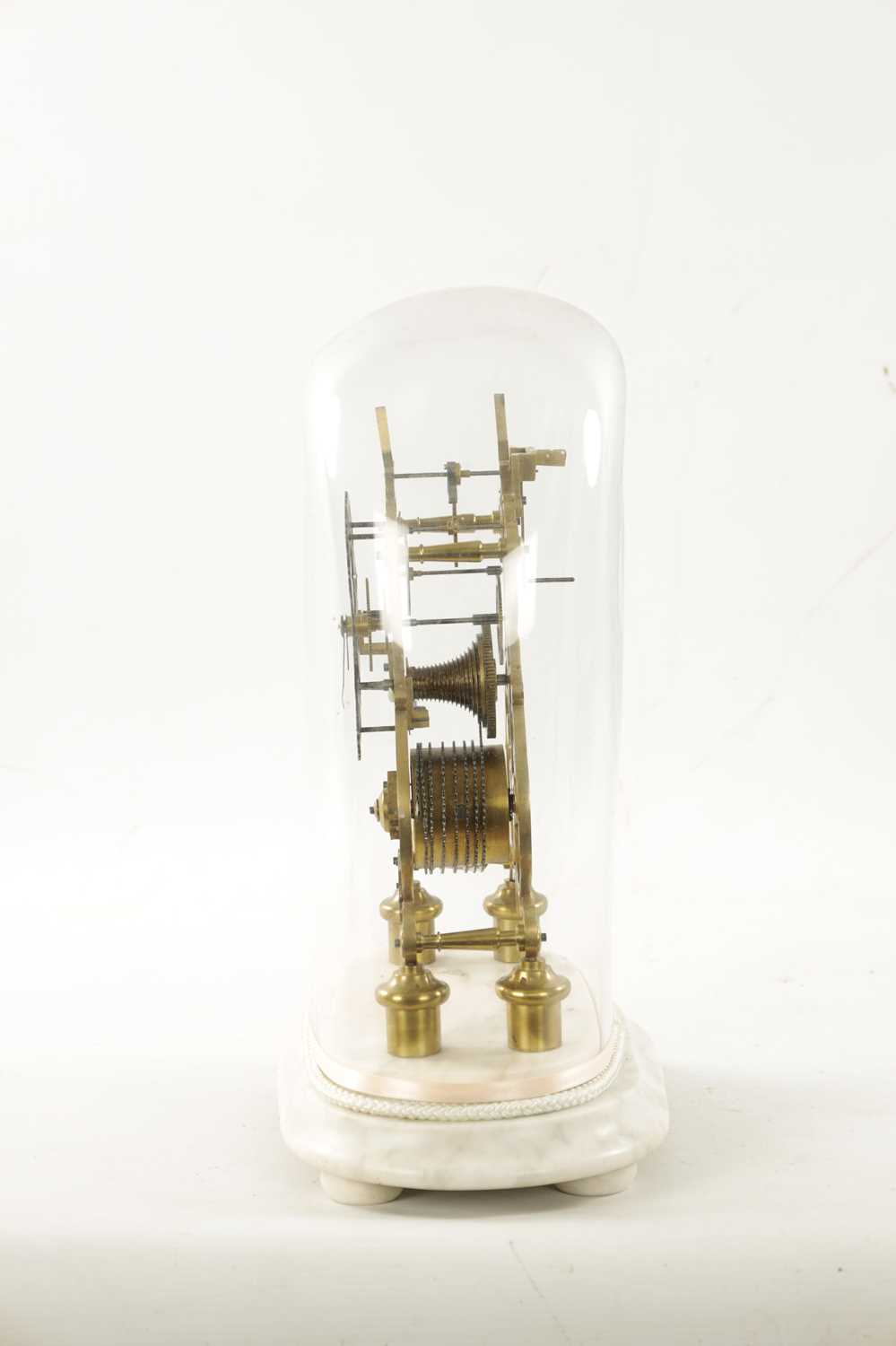 TAYLOR, MARKET PLACE, PONTEFRACT. A MID 19TH CENTURY SKELETON CLOCK - Image 2 of 5