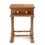 A WILLIAM IV COLONIAL INDIAN PADOUK WOOD WORK TABLE