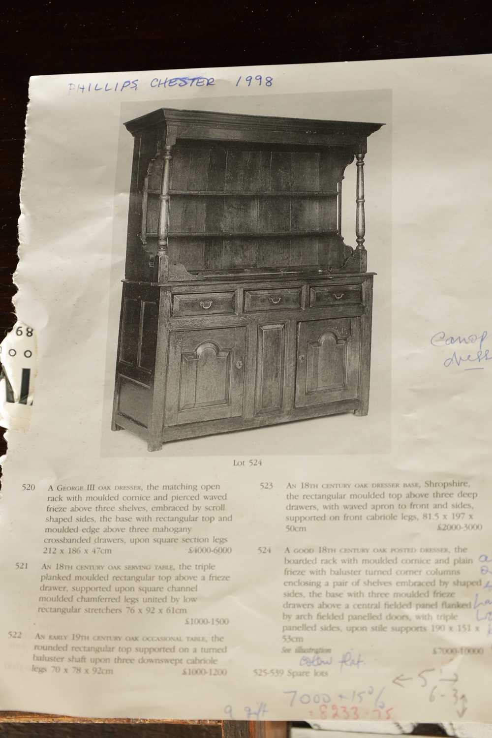 AN EARLY 18TH CENTURY OAK POSTED CANOPY DRESSER - Image 11 of 26