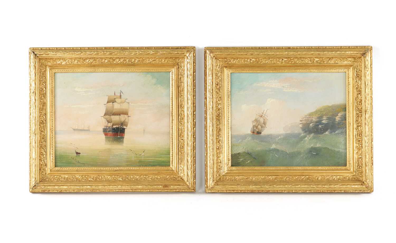 E.K. REDMORE. A PAIR OF 19TH CENTURY OIL ON PANELS