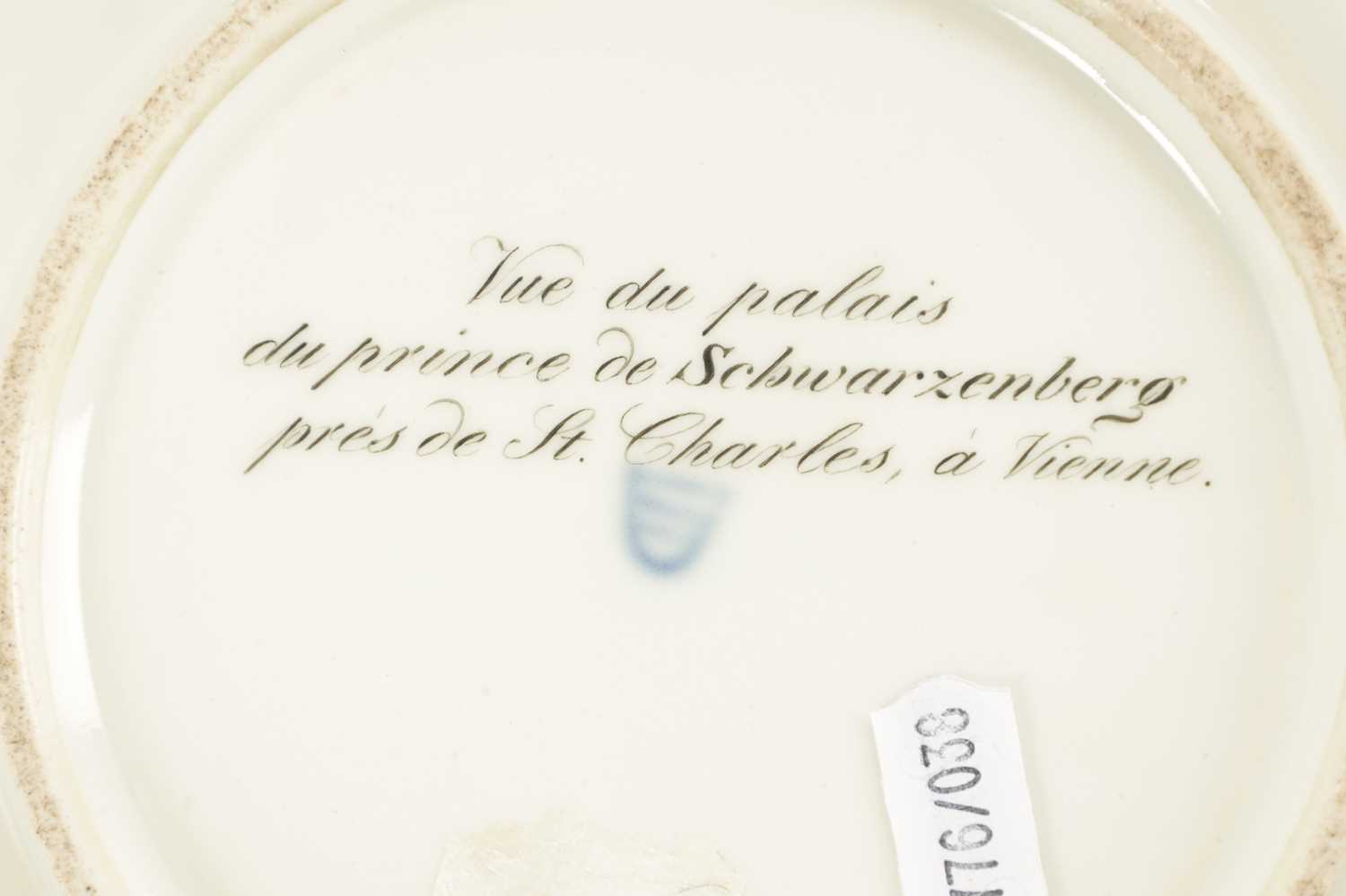 A FINE REGENCY VIENNA CABINET PLATE - Image 6 of 6