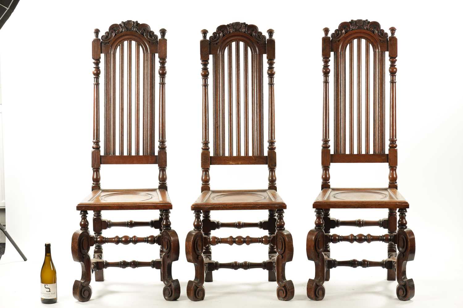 A RARE SET OF TEN EARLY 18TH CENTURY WILLIAM AND MARY STYLE OAK CHAIRS - Image 5 of 12