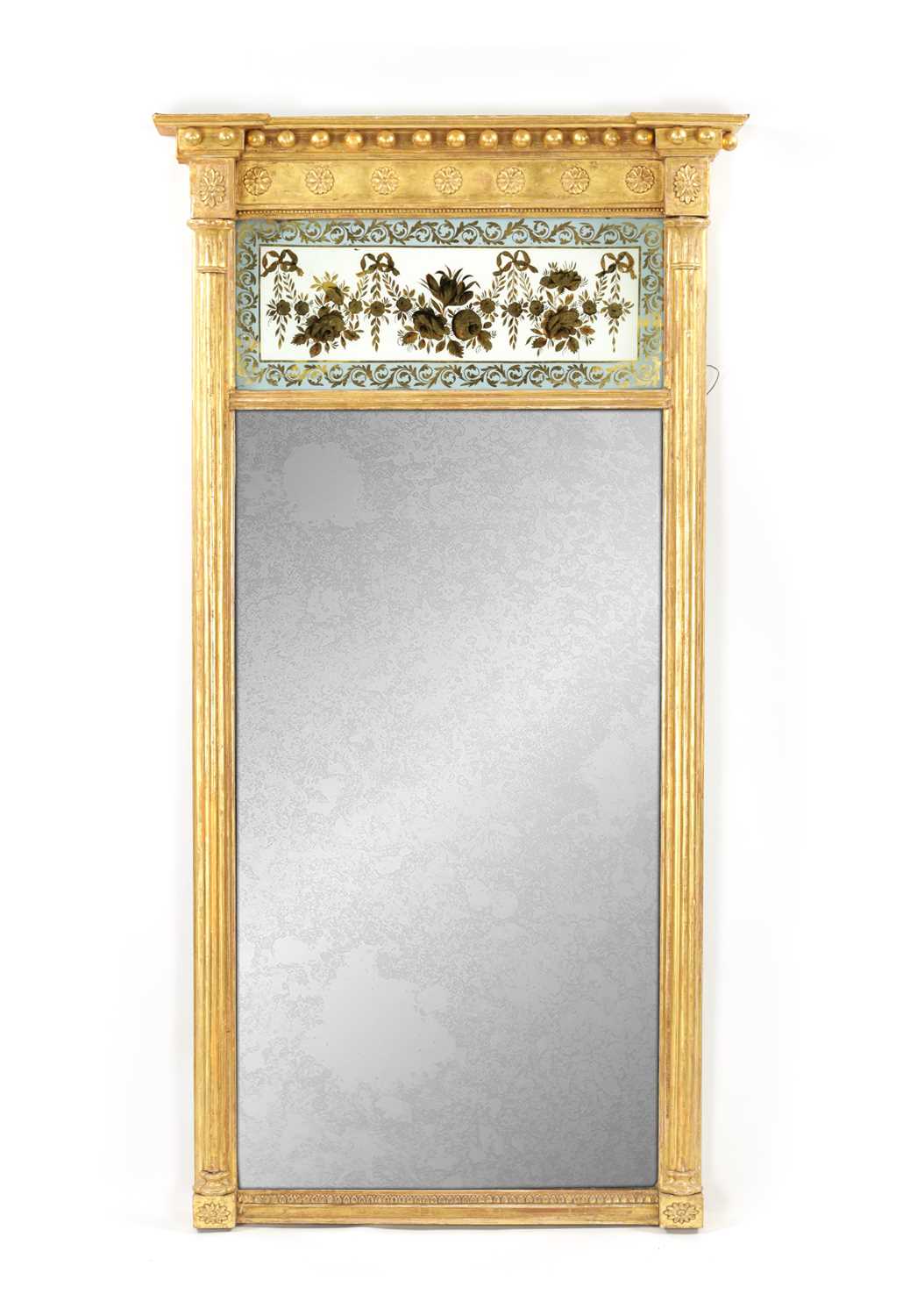 A 19TH CENTURY HANGING PIER MIRROR