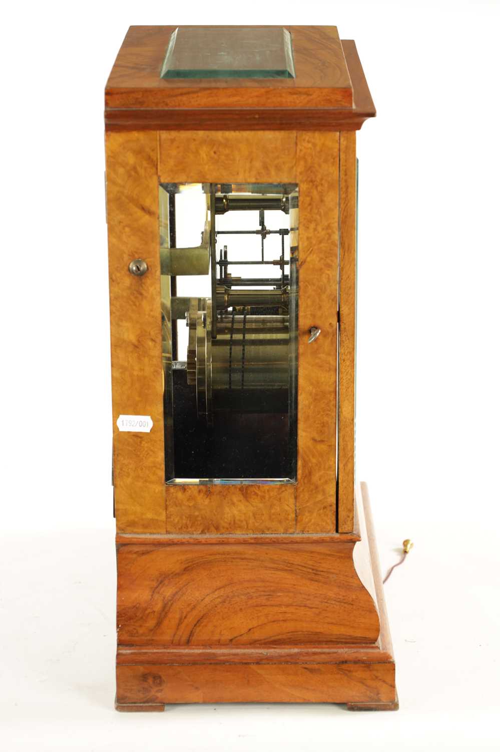 NORMAN, PIMLICO. A LARGE MID 19TH CENTURY BURR WALNUT CASED MONTH DURATION TABLE REGULATOR CLOCK - Bild 12 aus 14