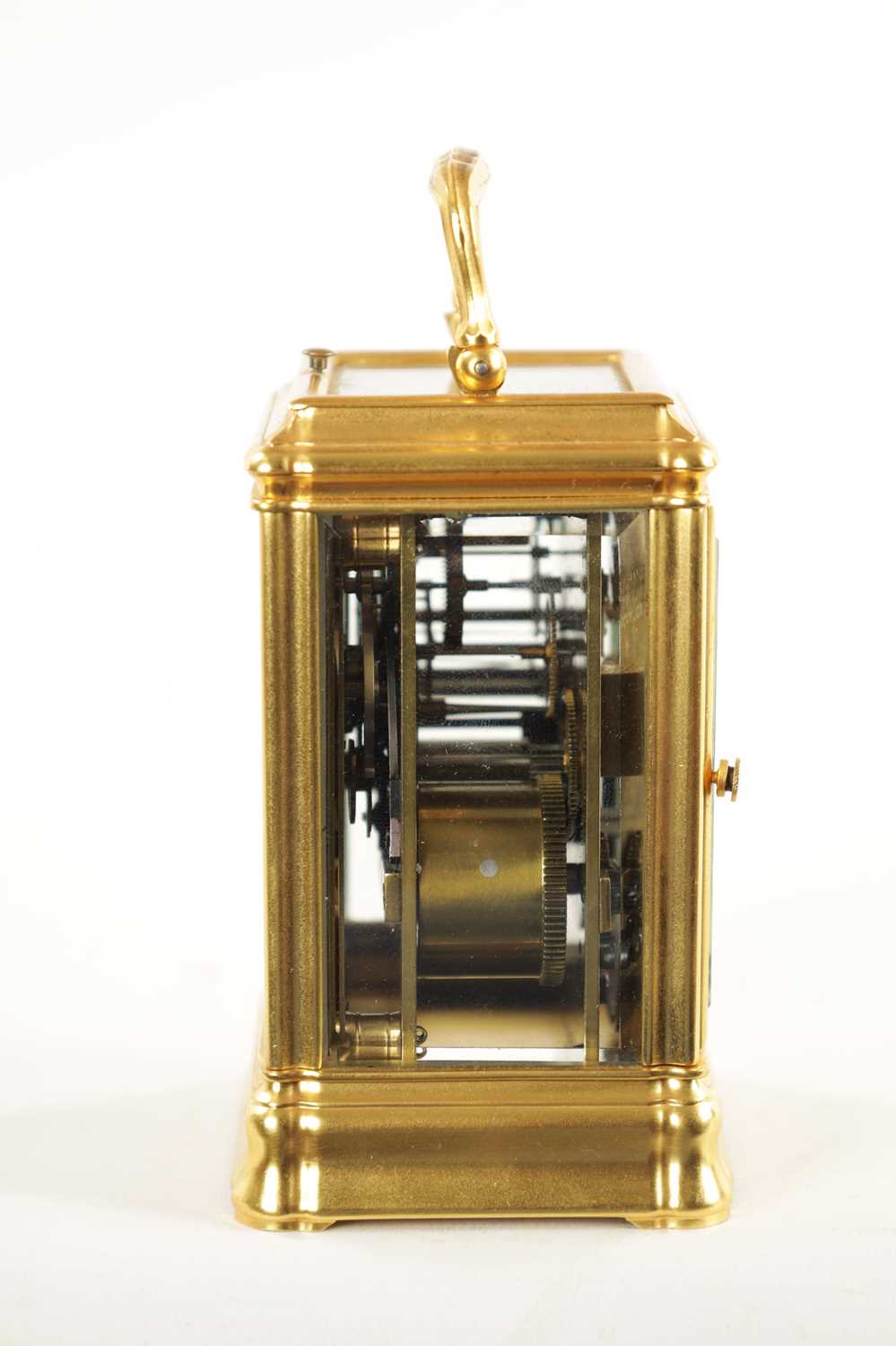 A LATE 19TH CENTURY FRENCH GORGE-CASED QUARTER CHIMING/REPEATING CARRIAGE CLOCK - Image 4 of 9