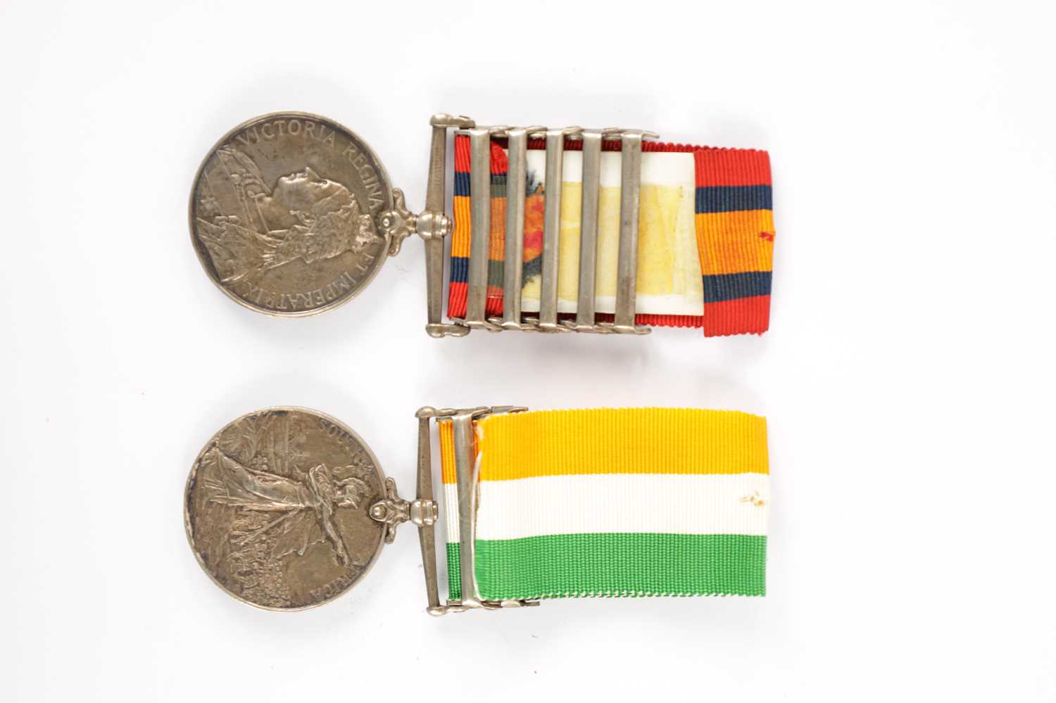 QUEENS SOUTH AFRICA MEDAL 1899-1902 WITH FIVE CLASPS, AND A BOER WAR MEDAL - Image 6 of 7