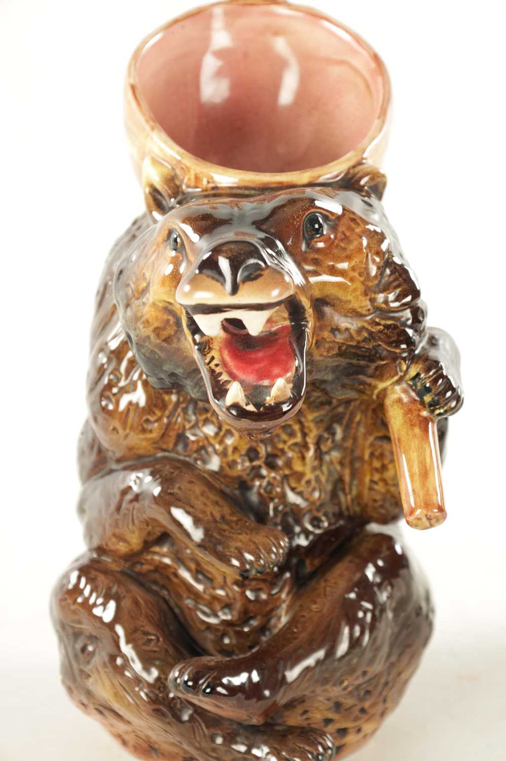 A 19TH CENTURY MAJOLICA HOLDCROFT HONEY BEAR JUG - Image 9 of 10