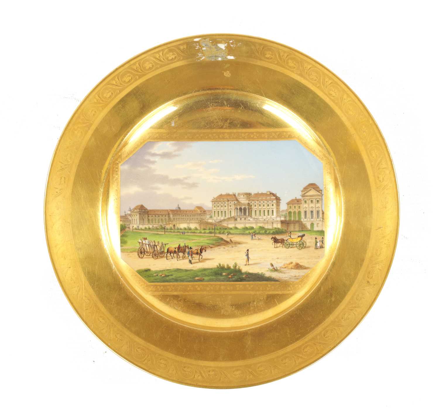 A FINE REGENCY VIENNA CABINET PLATE