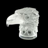 A RENE LALIQUE 'TETE D'AIGLE' CLEAR AND FROSTED GLASS CAR MASCOT