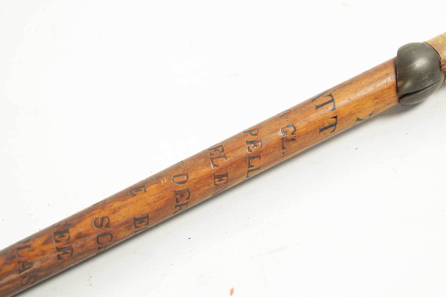 A LATE 19TH CENTURY AUSTRIAN TYROL HIKING WALKING STICK - Image 5 of 6