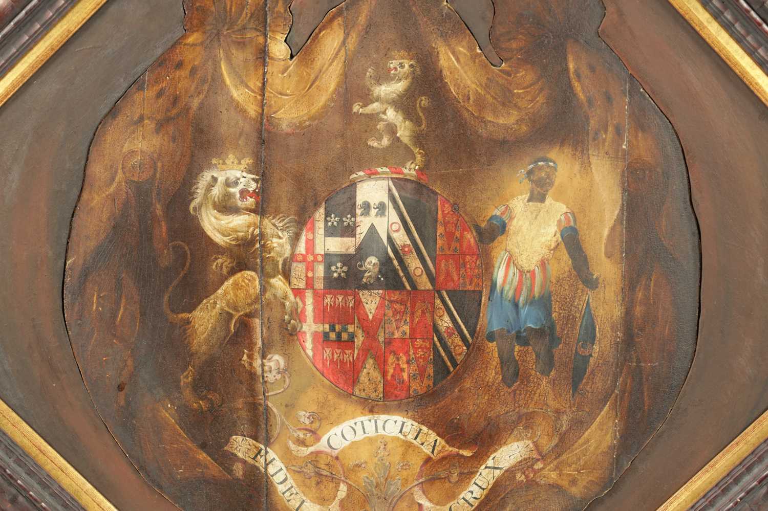 A 19TH CENTURY PAINTED AND FRAMED HATCHMENT DEPICTING ZW WARRIOR ETC. - Image 5 of 13