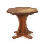 AN EARLY ROBERT 'MOUSEMAN' THOMPSON AZED OAK OCCASIONAL TABLE