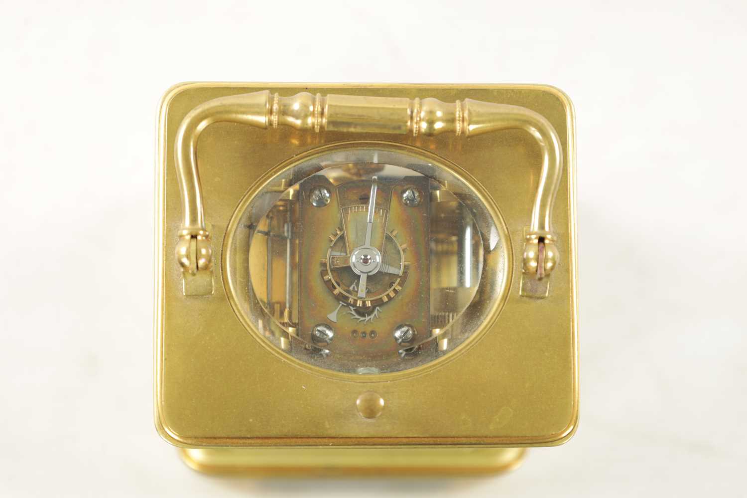 A LATE 19TH CENTURY FRENCH BRASS CASED GRAND SONNERIE CARRIAGE CLOCK - Image 10 of 15