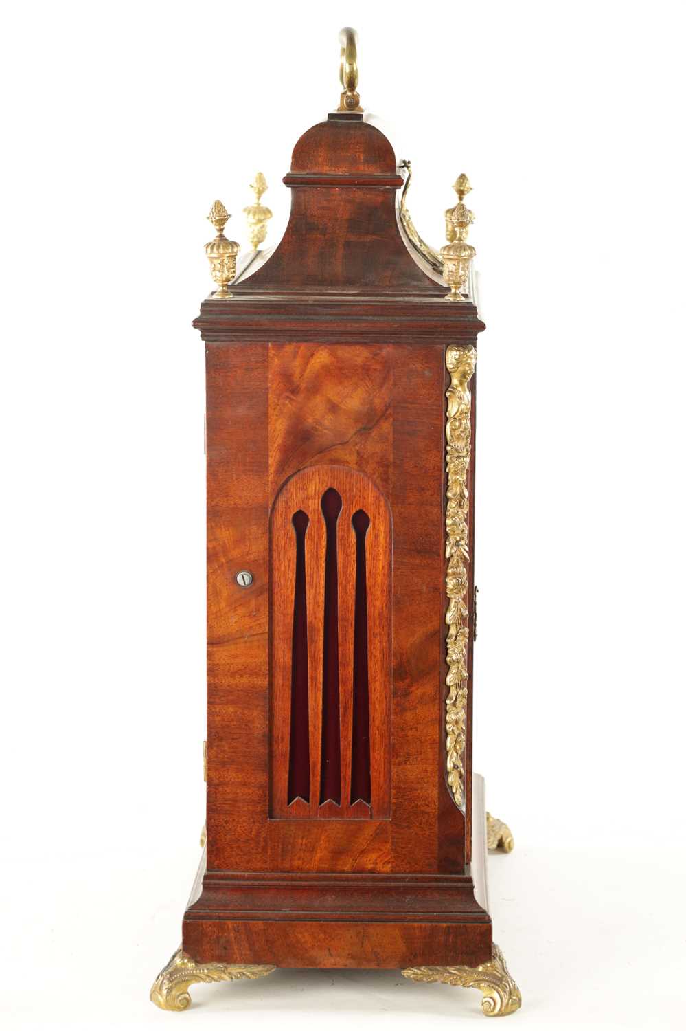 CHARLES MORGAN, LONDON. NO. 2680. A GEORGE III QUARTER CHIMING VERGE BRACKET CLOCK WITH CALENDAR AND - Image 13 of 14