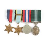 A GROUP OF FOUR WW2 MEDALS
