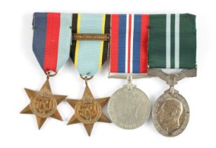 A GROUP OF FOUR WW2 MEDALS