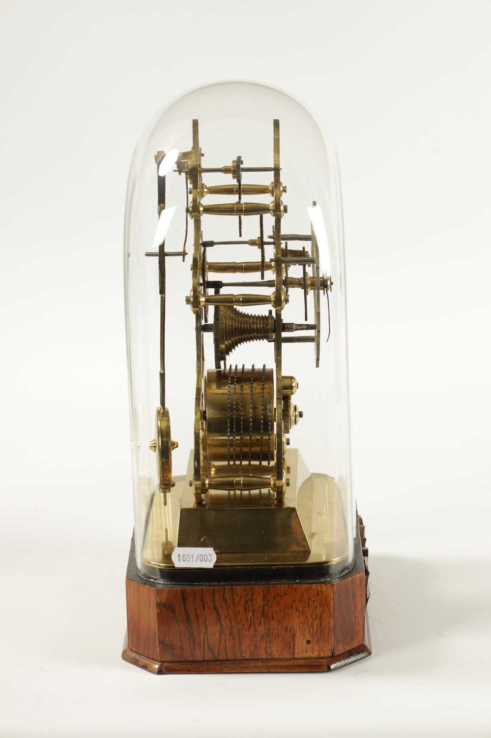 A MID 19TH CENTURY ENGLISH FUSEE SKELETON CLOCK - Image 7 of 10